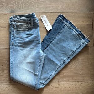 DRIFTWOOD Farrah tonal flare jeans